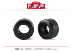 NSR　1/32　ｽﾛｯﾄｶｰﾊﾟｰﾂ　　5283◆ゼログリップ・フロントタイヤ　Formula 86/89 専用　18ｘ10/4本入り　　NSRの新製品/Formula専用★ゼロはフロント専用！ 