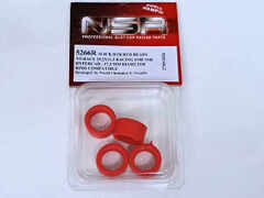 NSR 1/32　ｽﾛｯﾄｶｰﾊﾟｰﾂ　5226R◆NSRハイパーカー用 　Hypercar RTR Slick Rear Red Tyres 19.2x11.5 (4x).　　RTRスリックタイヤ4本入り　ハイパーカーにはこれ！★耐久性・グリップ共に良し！新入荷。 