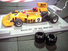 ｵﾘｼﾞﾅﾙ･ﾒｲﾄﾞ 1/32 ｽﾛｯﾄｶｰﾊﾟｰﾂ 　　ウレタン・スリックタイヤ ◆FLY/クラシック F-1カー用　　リヤ2本set　◆マーチ761・ロータス78、ウィリアムズに！　　　　　レース用ウレタンタイヤ from U.S.A.★感激グリップ！　 