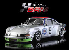 BRM 1/24 ｽﾛｯﾄｶｰ 　BRM215 ◆ Porsche 911RSR  ”MARTINI RACING” #9/KINNUNEN / HALDI.　TARGA FLORIO 1973 　ポルシェ911RSR.マルティニレーシング　★ 6月に入荷予定！ 