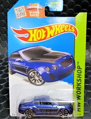 ﾎｯﾄｳｨｰﾙ　1/64　ﾀﾞｲｷｬｽﾄﾓﾃﾞﾙ　 H/W 2015★  BENTLEY CONTINENTAL SUPERSPORTS　2015/ブルー★ベントレーコンチネンタル！