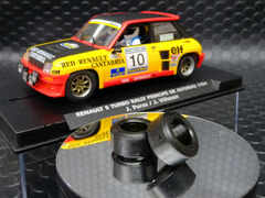 ハンドメイド 　ウレタン・スリックタイヤ ◆ FLYの ルノー5ターボ 用　ワイドタイプのスリックタイヤ/2本set◆ソフトコンパウンド、FLYのルノー5に！