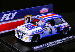 FLY 1/32 ｽﾛｯﾄｶｰ　a2049◆Renault 5 Turbo ”Rothmans”　#3/A.Ferjancz & J.Tandari.   Skoda Rally 1983.　ルノ―5ターボ★入荷完了！！