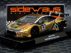 RACER / SIDEWAYS 1/32 ｽﾛｯﾄｶｰ  SWCAR01F◆LAMBORGHINI HURACAN GT3 　#60 Raton Racing Team 　　ウラカンGT3の最新モデルはキラキラやでぇ！◆再入荷ですご注文を～