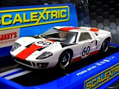 Scalextric 1/32 ｽﾛｯﾄｶｰ　C3727 　◆Ford GT40 　#60- Le Mans 1966 　ヘッドライト点灯・ハイディティールモデル　2016春の新製品！★入荷完了！