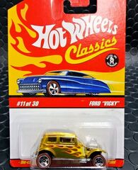 ﾎｯﾄｳｨｰﾙ　1/64　ﾀﾞｲｷｬｽﾄﾓﾃﾞﾙ　 ｸﾗｼｯｸｼﾘｰｽﾞ★ FORD　"VICKY"　フォード・ヴィッキー　　--Yellow--　　ヴィッキー！　