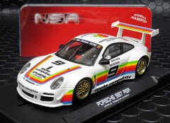NSR 1/32 ｽﾛｯﾄｶｰ　NSR-0388AW◆ Porsche 997 GT3 　#9 Apple Tribute Livery.  　「アップルコンピュータ―」リバリィ◆再入荷完了！
