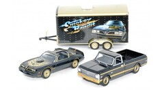 GreenLight　1/64 ﾀﾞｲｷｬｽﾄﾓﾃﾞﾙ　◆1977 Pontiac Trans Am Smokey and the Bandit ,Chevrolet C-10　&　Special Trailer   "スモーキー&ザ バンディット" トレーラーセット 　★在庫数3セットのみ！お見逃しなく～