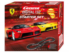 Carrera digital 132  ｺｰｽｾｯﾄ　◆ラ・フェラーリ 2台入り Starter Set/スターターセット　" スペシャルエディション”　　Le Ferrari2台入りフルセット　全長5.7ｍ★フェラーリファン必見！ 