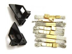 Carrera　1/32 ｽﾛｯﾄｶｰﾊﾟｰﾂ　　26363 ◆ スペアガイド & ブラシ set　（ｶﾞｲﾄﾞx2・ﾌﾞﾗｼx6）　　　★1/32エボリューション用