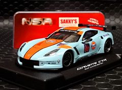 NSR　1/32　ｽﾛｯﾄｶｰ 　0068-AW - CORVETTE C7R "GULF EDITION" #80　Gulf-Blue　　 EVO/3　King 21400rpm　 C7Rの最新モデルはガルフエディション◆再入荷完了！
