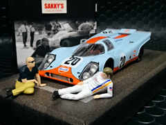 FLY　1/32 ｽﾛｯﾄｶ-　E2063◆ Porsche 917K　#20 ”Making of Le Mans Collection” 　フィギュア2体付の #20/ガルフポルシェ917K ★入荷数12台確保済み。！