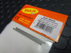 Slot It　1/32ｽﾛｯﾄｶｰﾊﾟｰﾂ　　pa01-51◆プロ アクスルシャフト　2.38mmｘ51mm 2本パック　　◇スケレをはじめ各社モデルに流用可能