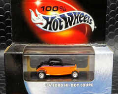 ﾎｯﾄｳｨｰﾙ 1/64　ﾀﾞｲｷｬｽﾄﾓﾃﾞﾙ　100% H/W ★'34 FORD HI BOY COUPE  34フォード ハイボーイ クーペ！ ★希少な100% Hot-Wheels