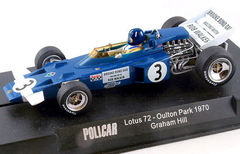 Slot It /Policar　1/32　ｽﾛｯﾄｶｰ 　SI-CAR02B ◆ LOTUS 72  F1　#3/GRAHAM HILL　　F1-GP　1970 OULTON PARK 　待望のグラハムヒル登場！★クラシック F1シリーズ第2弾！