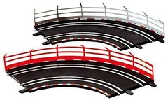Carrera Go　1/43　コース拡張パーツ  61651◆ガードレール・フェンス　10ピースset  ”レッド & グレイ” 　ナスカースタイルのコーナーフェンス！ ★コレ欲しかっよねぇ～！！