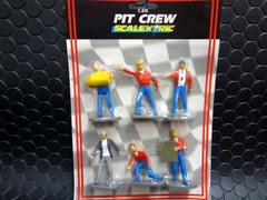 Scalextric Classics 1/32 ｽﾛｯﾄｶｰ用ｱｸｾｻﾘｰ　C635◆コースマーシャル　６体set　 ペイント済みフィギュア　（Pit Crow x6）　　展示演出に最適！