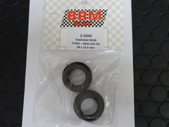BRM 1/24 ｽﾛｯﾄｶｰﾊﾟｰﾂ 　BRMS-504S◆BRMのトランザムカー用（1/24）　ソフト・コンパウンドタイヤ(x2).　 BRM Trans-Am Rear Tyres /Soft G25 SH 28x14.5mm (2x) - Rear rubber tyres ★純正ハイグリップタイヤ！