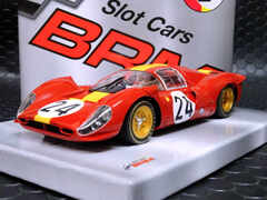 BRM 1/24 ｽﾛｯﾄｶｰ 　BRM202 ◆ Ferrari 330 P4 #24/ Willy Mairesse - Jean Blaton.  Le Mans 24 Hours 1967.　　　ル・マンを走ったの330P4　★再入完了～