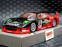 Slot It / Policar　1/32 ｽﾛｯﾄｶｰ　SI-CAR03B ◆Ferrari F40   "Team-TAISAN”     #34/H.Matsuda, K.Suzuki　 1995 All Japan Grand Touring Car Championship　(JGTC）    　ポリカーからタイサン・フェラーリF40 ★再入荷！