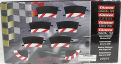 Carrera　コース拡張パーツ　20591 ◆2/30カーブ用 インサイドショルダー/Inside Shoulder / Border for 2/30 Curve  　6枚入り　エンドピース2個つき★コーナーの内側これでも安心。再入荷完了！