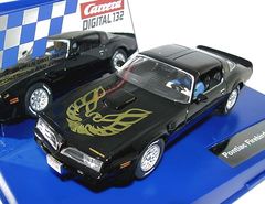Carrera　Digital 132 ｽﾛｯﾄｶｰ　30865◆Pontiac Firebird TransAm T/T 1977.　　「ブラックトランザム」デジタル・アナログ両用モデル★ヘッドライトテールランプ点灯！◆B.レイノルズ追悼　