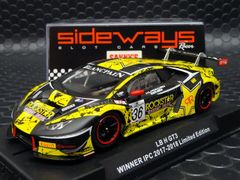 RACER / SIDEWAYS 1/32 ｽﾛｯﾄｶｰ  SWCAR01g◆LAMBORGHINI HURACAN GT3 　#36 ”Rockstar Energy Drink”　 2018 IPC Winner.　　「ロックスター」ウラカンGT3登場！◆入荷！ 