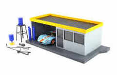 Scalextric　1/32　ｺｰｽｻｲﾄﾞｱｸｾｻﾘｰ　C235◆Scalextric Pit Stop Garage Kit　　プラスチック製組み立てキット　◆貴方のサーキットを豪華に演出！　　★素敵なピットガレージキット！