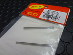 Slot It　1/32ｽﾛｯﾄｶｰﾊﾟｰﾂ　　pa01-45◆プロ アクスルシャフト　2.38mmｘ45mm 2本パック　　◇スケレをはじめ各社モデルに流用可能