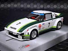 Revoslot　1/32 ｽﾛｯﾄｶｰ  RS0279 ◆ Mazda RX-7 Daytona 1979 #7.   この夏話題のマツダRX-7　デイトナ1979　金製シャシー採用 ★新発売　２次入荷到着済み！ 