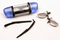 Carrera  1/32 ｽﾛｯﾄｶｰ用　ｽﾍﾟｱﾊﾟｰﾂ 　Carrera　 90258◆ アウディーR8ポリスカー用　ルーフライトバー＆バックミラー&ワイパーset　◆純正のスペアパーツです、使い道はいろいろですよ！！