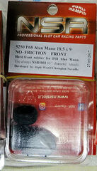 NSR　1/32　ｽﾛｯﾄｶｰﾊﾟｰﾂ　　5250◆ゼログリップ・フロントタイヤ　フォードP68のフロントサイズ　18.5x9/ゼログリップフロントタイヤ/4本入り　　使いみちは様々！スロットイットのホイルにもどうぞ！★フロント専用・ゼログリップ！