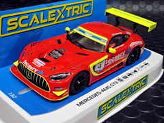 Scalextric 1/32 ｽﾛｯﾄｶｰ　c4932 ◆ Mercedes-AMG GT3 #4 Tecserv UK.     真っ赤なメルセデスAMG-GT3、ハイディティールモデル！　◆入荷完了~　(^^♪