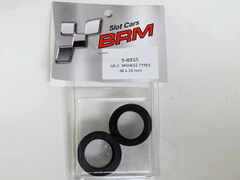 BRM 1/24 ｽﾛｯﾄｶｰﾊﾟｰﾂ 　BRMS-021S◆BRMのグループCカー用（1/24）スポンジ レーシングタイヤ(x2).　 BRM GR-C Rear Sponge Tyres 30x16mm(2x) - Rear rubber tyres ★BRM純正スポンジタイヤ　再入荷！！