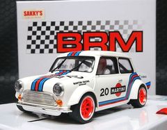 BRM 1/24 ｽﾛｯﾄｶｰ 　090◆MINI COOPER  #20 MARTINI WHITE EDITION　 1/24スケールの逸品！　1/32コースを余裕で走れるミニカーシリーズ。★”マルティニ” 再入荷！