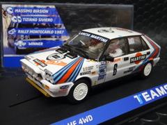 Team Slot 1/32 ｽﾛｯﾄｶｰ tm-12906◆Lancia Delta HF  ”Martini” #6/Massimo 'Miki' Biasion & Tiziano Siviero.　Monte Carlo Rally 1987 Winner.　4WD!　「モンテ優勝車」！◆緊急再入荷！