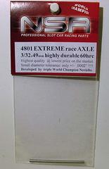 NSR　1/32 ｽﾛｯﾄｶｰﾊﾟｰﾂ　　4801★高精度 ステンレス アクスルシャフト 49mm　　◆NSR各モデルに！　