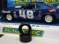 ｵﾘｼﾞﾅﾙ･ﾒｲﾄﾞ 1/32 ｽﾛｯﾄｶｰﾊﾟｰﾂ 　　ウレタン・スリックタイヤ◆スケ―レックスのバラクーダ用　　　リヤ2本set　レース用ウレタンタイヤ from U.S.A.★感激グリップ！◆ダンガーニーのバラクーダに！　 