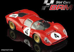 BRM 1/24 ｽﾛｯﾄｶｰ 　BRM204 ◆ Ferrari 330 P4 #4/Mike Parkes - Ludovico Scarfiotti. 　Monza 1000km 1967.　　モンツァ1000kmの330P4　★まもなく再到着！