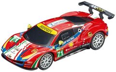 Carrera-Go ｽﾛｯﾄｶｰ 1/43　64114◆ Ferrari 488 GTE "AF Corse, No. 71" (red) 　　カレラGoはでっかい1/32のコースで走せると最高に面白いぞ！★フェラーリ488　まもなく入荷！