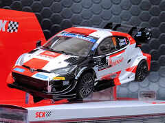 SCX 1/32 ｽﾛｯﾄｶｰ　U10524◆  Toyota Yaris #17/Sebastien Ogier - Vincent Landais.  WRC Monte-Carlo 2023.　ライト点灯/4WD　★トヨタヤリス WRC　再入荷完了。
