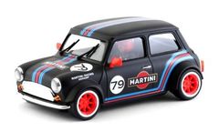 BRM 1/24 ｽﾛｯﾄｶｰ 　090-B◆MINI COOPER  #79 MARTINI BLACK EDITION　 1/24スケールの逸品！　1/32コースを余裕で走れるミニカーシリーズ。★ブラック再入荷