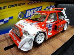MSC 1/32 ｽﾛｯﾄｶ-　　6025◆MG Metro 6R4  " Belga "#19  Marc Duez　RAC Rally 1986　激速4WD！★待望の再入荷！