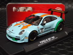 NSR 1/32 ｽﾛｯﾄｶｰ 　0422AW◆ Porsche 997 GT3  #12 Gulf GPX 2020 Targa Florio.　ガルフ・ポルシェ997　★まもなく再入荷します。　