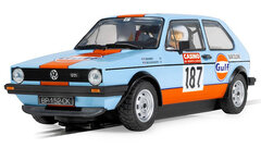 Scalextric 1/32 ｽﾛｯﾄｶｰ　C4609◆ Volkswagen Golf GTI #187 Gulf Edition.　ゴルフGTI　ガルフエディション！ ◆入荷しました！