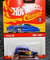ﾎｯﾄｳｨｰﾙ　1/64　ﾀﾞｲｷｬｽﾄﾓﾃﾞﾙ　 ｸﾗｼｯｸｼﾘｰｽﾞ★ FORD　"VICKY"　フォード・ヴィッキー　　--BLUE--　　ヴィッキー！　