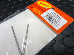 Slot It　1/32ｽﾛｯﾄｶｰﾊﾟｰﾂ　　pa01-48◆プロ アクスルシャフト　2.38mmｘ48mm 2本パック　　◇スケレをはじめ各社モデルに流用可能