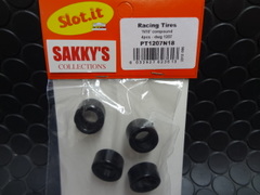 Slot It　1/32ｽﾛｯﾄｶｰﾊﾟｰﾂ　　1207◆N18 ｺﾝﾊﾟｳﾝﾄﾞ　 レーシング スリック タイヤ　18x10　4本パック　　　快適ハイグリップ　N22より更にソフト！　Gr-Cカーにバッチリフィット★ハイグリップな新製品！