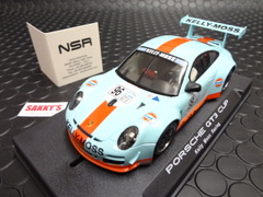 NSR　1/32　ｽﾛｯﾄｶｰ 　　1125AW◆Porsche 997 GT3 IMSA "Gulf" Kelly-Moss Racing 　　#96 TomPapadopoulos at Sebring. 　　EVO3-KING / AW 　 人気のガルフ★再入荷！