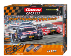 Carrera Go　1/43 ｺｰｽｾｯﾄ　62423◆DTM TOURING CONTEST「DTM ツーリング コンテスト」ホームサーキット・フルセット　BMW-M4とAUDI RS-5　2台付 ★ご家族でDTMレースが楽しめる！
